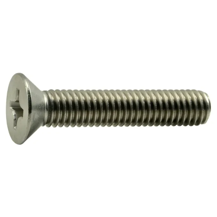 3/8″-16 x 2″ 18-8 Stainless Steel Coarse Thread Phillips Flat Head Machine Screws
