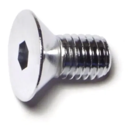 3/8″-16 x 3/4″ Chrome Plated Grade 8 Steel Coarse Thread Flat Head Socket Cap Screws