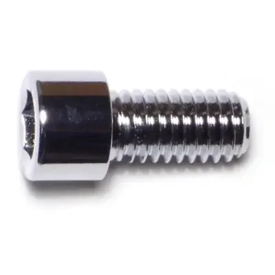 3/8″-16 x 3/4″ Chrome Plated Grade 8 Steel Coarse Thread Smooth Head Socket Cap Screws