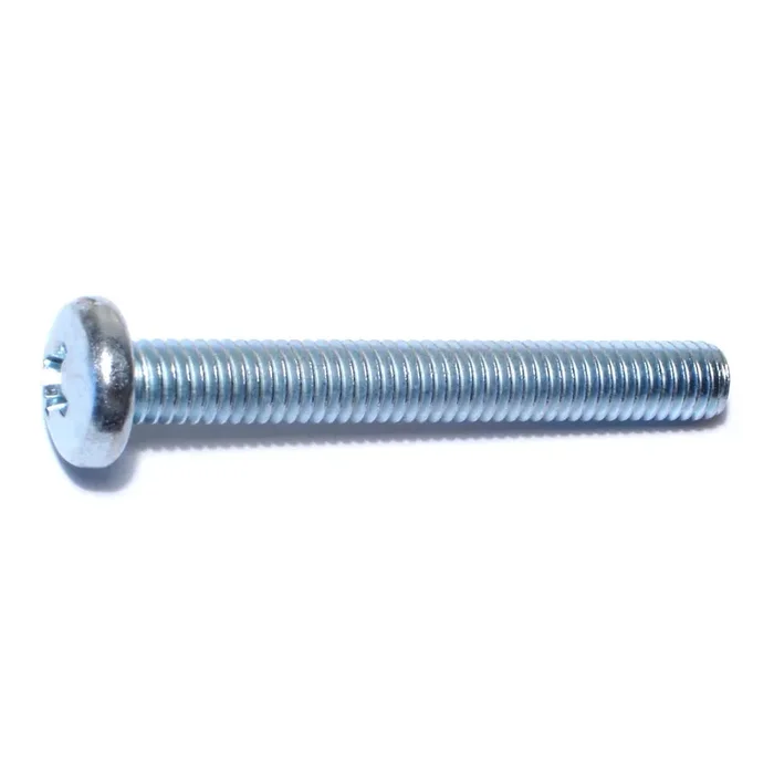 3/8″-16 x 3″ Zinc Plated Steel Coarse Thread Phillips Pan Head Machine Screws