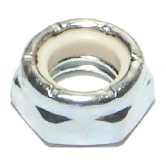 3/8″-16 Zinc Plated Grade 2 Steel Coarse Thread Nylon Insert Lock Nuts