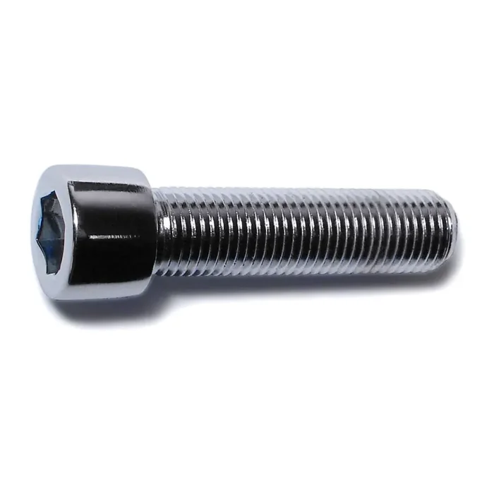 3/8″-24 x 1-1/2″ Chrome Plated Steel Fine Thread Smooth Head Socket Cap Screws