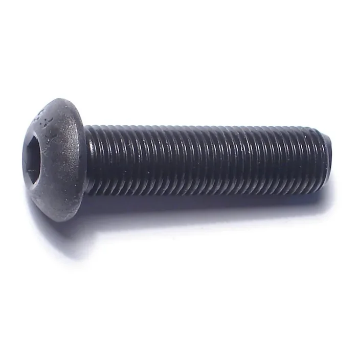 3/8″-24 x 1-1/2″ Plain Steel Fine Thread Button Head Socket Cap Screws