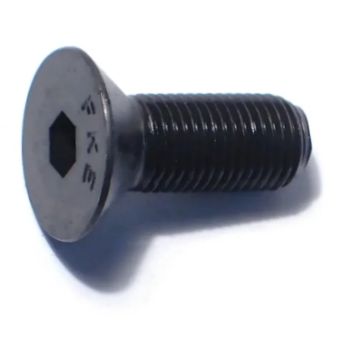 3/8″-24 x 1″ Plain Steel Fine Thread Flat Head Socket Cap Screws