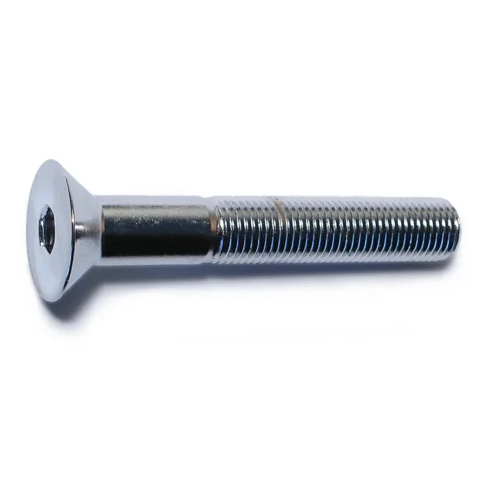 3/8″-24 x 2-1/2″ Chrome Plated Steel Fine Thread Flat Head Socket Cap Screws