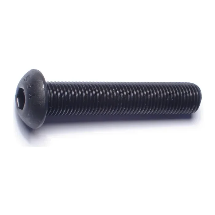 3/8″-24 x 2″ Plain Steel Fine Thread Button Head Socket Cap Screws