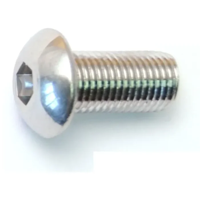 3/8″-24 x 3/4″ Polished 18-8 Stainless Steel Fine Thread Button Head Socket Cap Screws