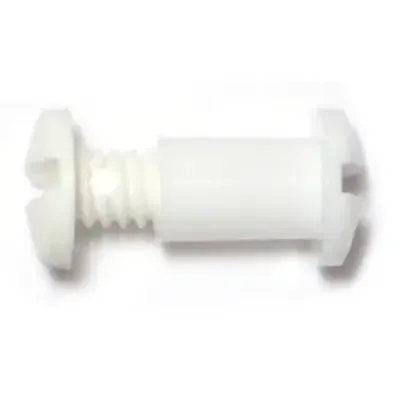 3/8″ x 25/64″ White Plastic Posts with Screws