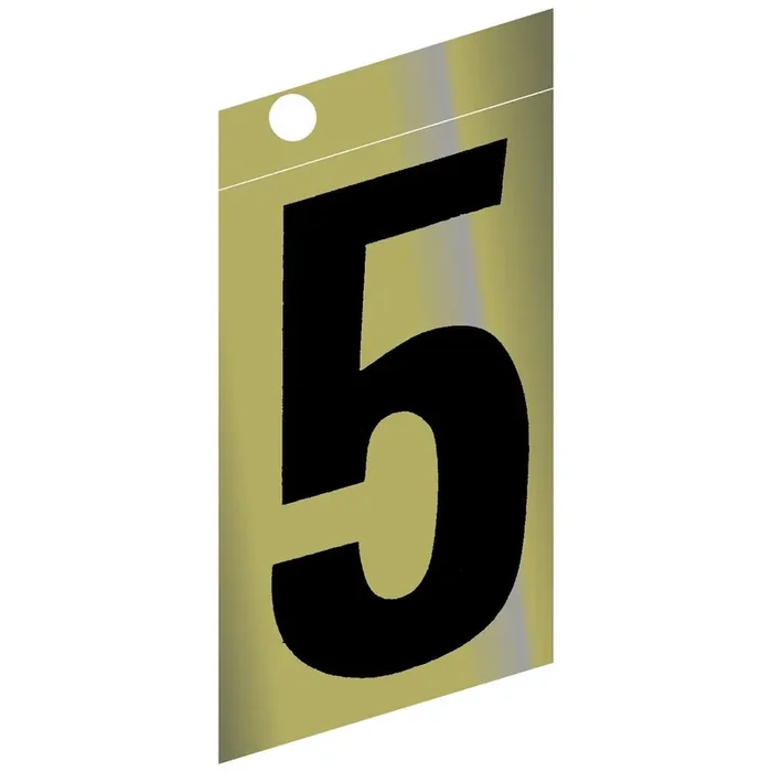 3″ – 5 Slanted Gold Numbers