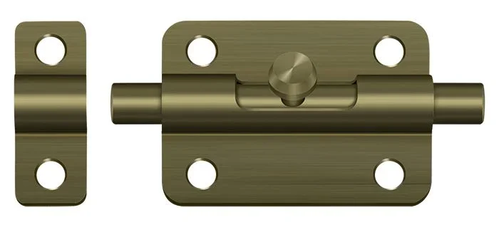 3″ Barrel Bolt – Antique Brass by Deltana
