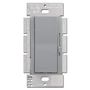 3-Speed Gray Ceiling Fan Switch Controls Single Pole or 3-Way