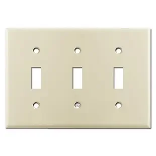 3 Toggle Switch Cover – Ivory