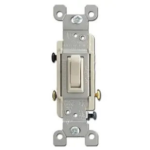 3-Way Switch Toggle 15A – Light Almond