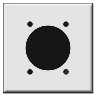 30A 50A or 60A Power Outlet Cover Plate with 2.255 Inch Opening