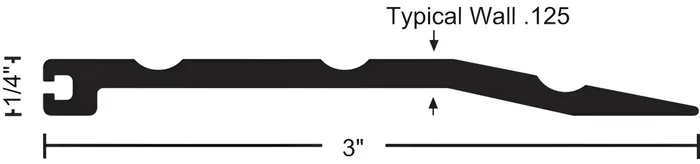 36″ DKB-finish Half Saddle Threshold – NGP
