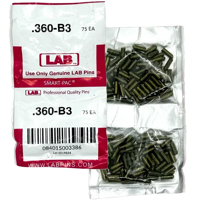 .360 Bottom Pin – Color-Coded Brass Alloy Pins by Lab Security Systems