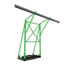 3M DBI-SALA Flexiguard Counterweight Rail Fixed Height Anchor System without Concrete – 2 User – 22 ft High – 32 ft Wide – 8560025