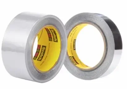 3M HIGH TEMPERATURE FOIL TAPE 433L, SILVER, 4 IN X 60YD 3.5 MIL