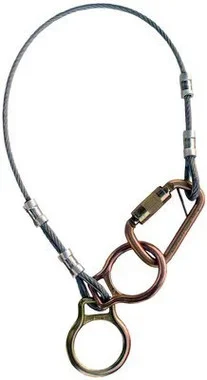 3M Protecta Dual-Ring Cable Tie-Off Adapter Anchor – Galvanized Steel – 4 ft – 2190101