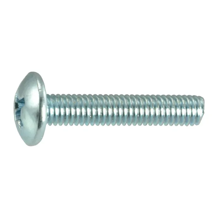 3mm-0.5 x 16mm Zinc Plated Class 4.8 Steel Coarse Thread Phillips Truss Head Machine Screws