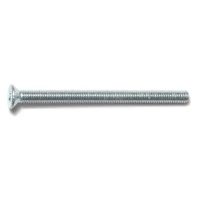 3mm-0.5 x 40mm Zinc Plated Class 4.8 Steel Coarse Thread Phillips Flat Head Machine Screws