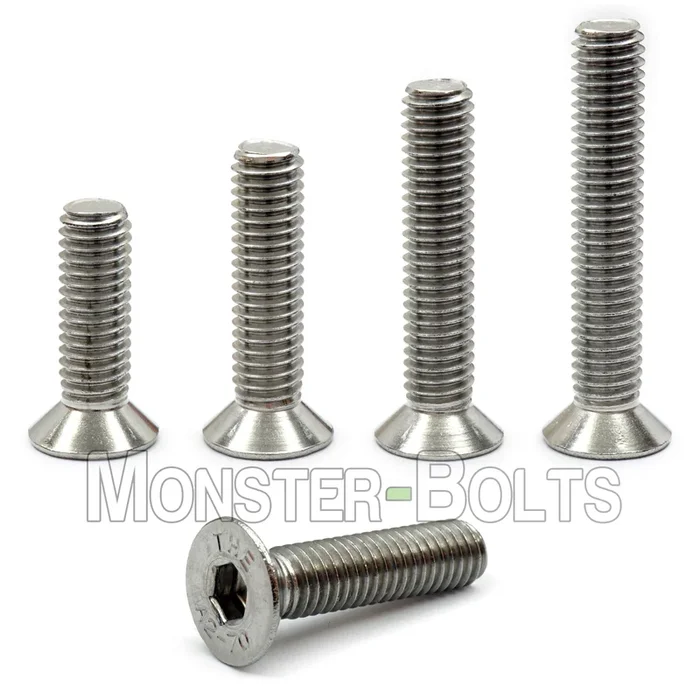 #4-40 Stainless Steel Flat Head Socket Cap screws, 18-8 / A2