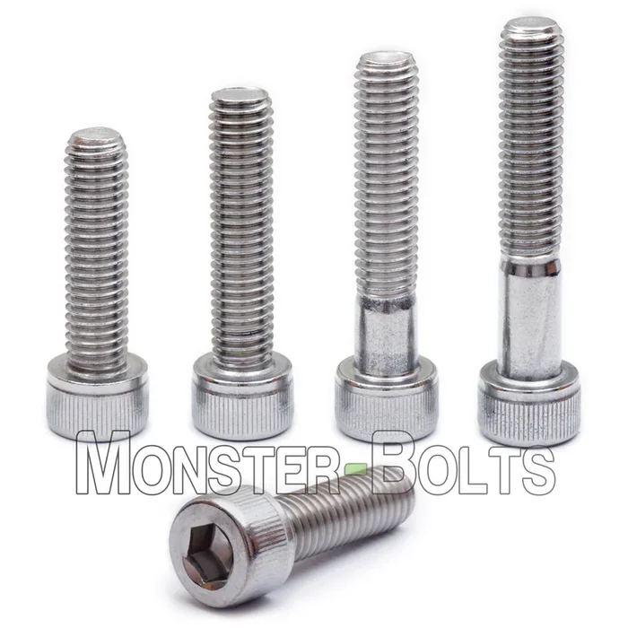 #4-40 Stainless Steel Socket Head Cap screws, Coarse Thread, 18-8 / A2