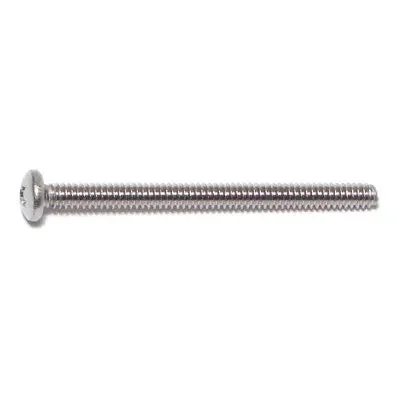 4-40 x 1-1/2″ 18-8 Stainless Steel Coarse Thread Phillips Pan Head Machine Screws