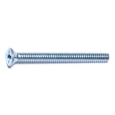 4-40 x 1-1/4″ Zinc Plated Steel Coarse Thread Phillips Flat Head Machine Screws