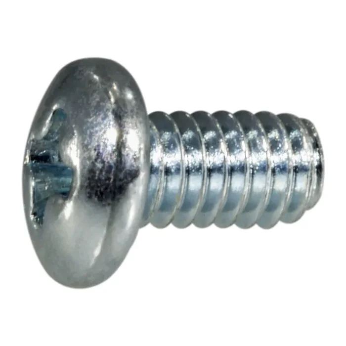 4-40 x 1/4″ Zinc Plated Steel Coarse Thread Phillips Pan Head Machine Screws