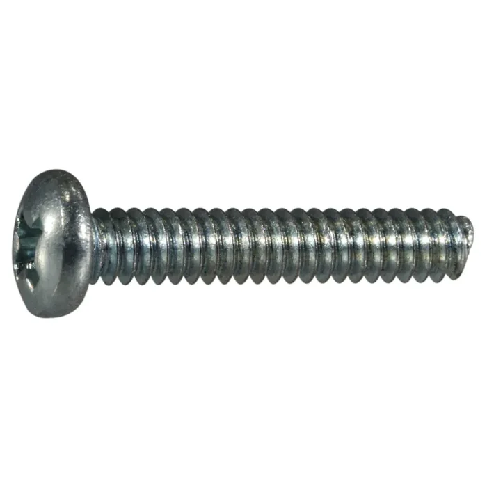 4-40 x 5/8″ Zinc Plated Steel Coarse Thread Phillips Pan Head Machine Screws