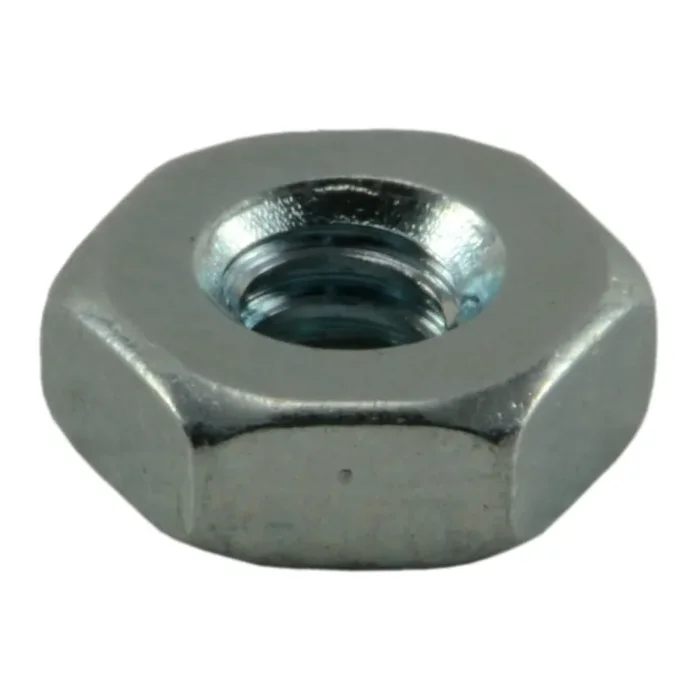 4-40 Zinc Plated Grade 2 Steel Coarse Thread Hex Machine Screw Nuts