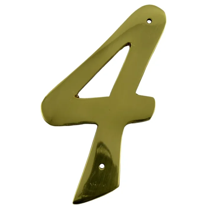 4″ – “4” Thin House Numbers