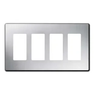 4 Decor Screwless Switch or Outlet Cover Lutron – Stainless Steel