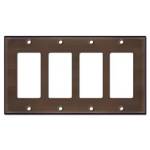 4 Decora Style Wall Plates – Venetian Bronze