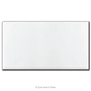 4 Gang All Blank No Holes Electrical Box Cover – White