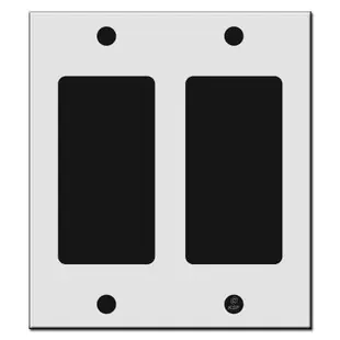 4‘‘ Narrow Flat 2 Decor Rocker Outlet Cover Switch Plates