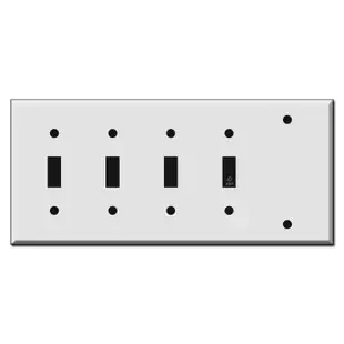 4 Toggle 1 Blank Combo Wall Switch Plate Covers