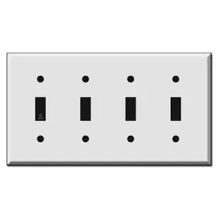 4 Toggle Switch Plate Covers