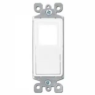4-Way LED Lighted Decora Rocker Switch Leviton L5614-2W – White