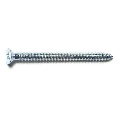 4 x 1-1/2″ Zinc Plated Steel Phillips Flat Head Sheet Metal Screws