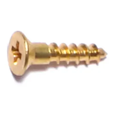 4 x 1/2″ Brass Phillips Flat Head Wood Screws