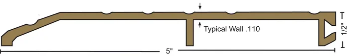 48″ Architectural Bronze Half Saddle Threshold – 1/2″ x 5″ by NGP