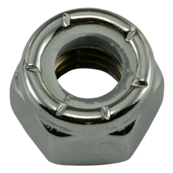 5/16″-18 Chrome Plated Steel Coarse Thread Nylon Insert Lock Nuts