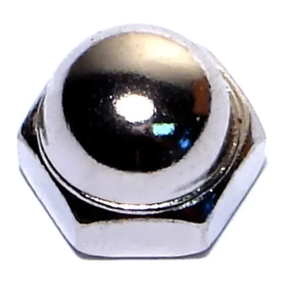 5/16″-18 Nickel Plated Steel Coarse Thread Acorn Cap Nuts
