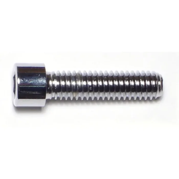 5/16″-18 x 1-1/4″ Chrome Plated Grade 8 Steel Coarse Thread Smooth Head Socket Cap Screws