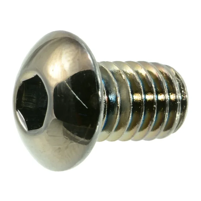 5/16″-18 x 1/2″ Black Chrome Plated Steel Coarse Thread Button Head Socket Cap Screws