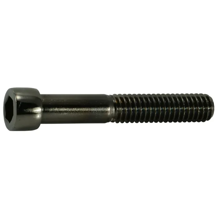 5/16″-18 x 2″ Black Chrome Plated Steel Coarse Thread Smooth Socket Cap Screws
