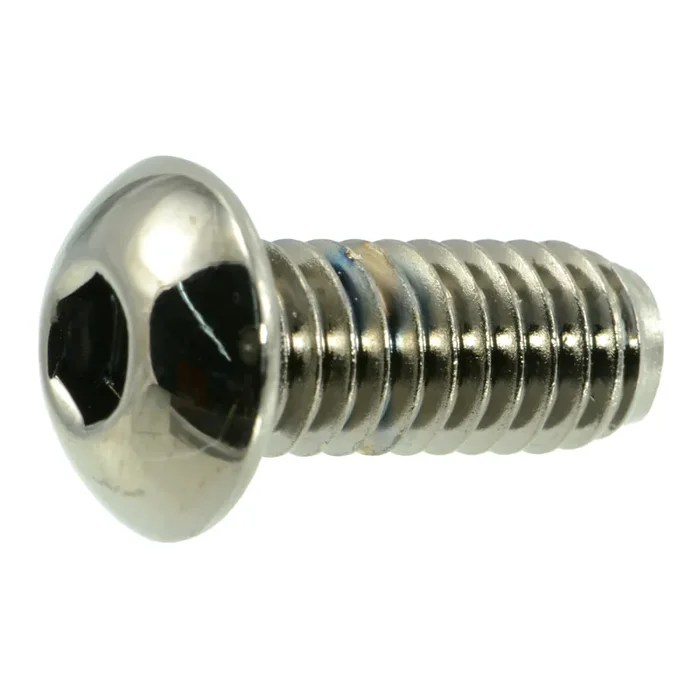 5/16″-18 x 3/4″ Black Chrome Plated Steel Coarse Thread Button Head Socket Cap Screws