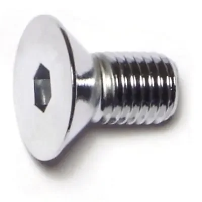 5/16″-24 x 5/8″ Chrome Plated Grade 8 Steel Fine Thread Flat Head Socket Cap Screws